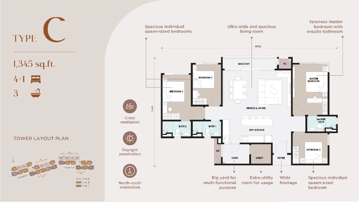 Curvo Residence Layout Plan